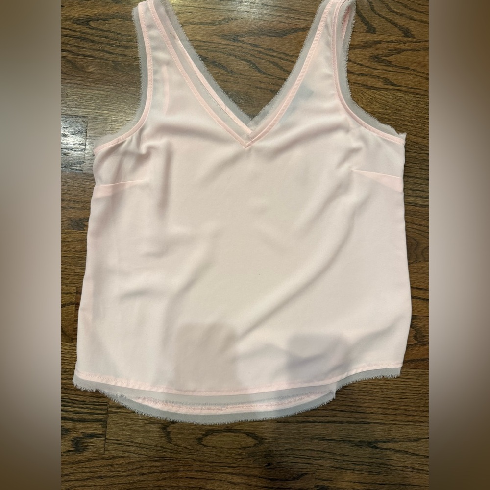 Halogen Light Pink Sleeveless Top